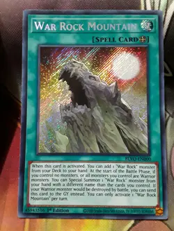 Yugioh War Rock Mountain Secret Rare BLVO-EN000 1st Ed Near Mint - Image 1