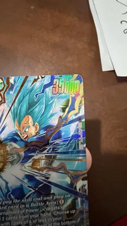 Dragon Ball Super Fusion World - Vegeta FB09-045 Alternate Art SR Dual Evolution - Image 3