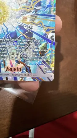 Dragon Ball Super Fusion World - Vegeta FB09-045 Alternate Art SR Dual Evolution - Image 4