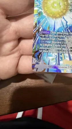 Dragon Ball Super Fusion World - Vegeta FB09-045 Alternate Art SR Dual Evolution - Image 5