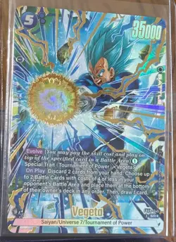 Dragon Ball Super Fusion World - Vegeta FB09-045 Alternate Art SR Dual Evolution - Image 1