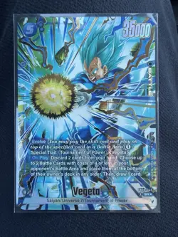 Dragon Ball Super Fusion World - Vegeta FB09-045 Alternate Art SR Dual Evolution - Image 1