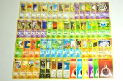 Pokemon card LOT 60 Old Back Japanese Unown Eevee Togepi Machoke Jigglypuff etc… - Image 1