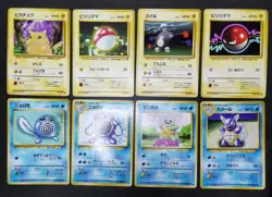 Pokemon card Base Set LOT 60 Old Back Pikachu Abra Magikarp Jynx Machoke etc.. - Image 3