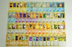Pokemon card GYM Set LOT 60 Old Back Japanese Jynx Pikachu Poliwag Magikarp etc - Image 1