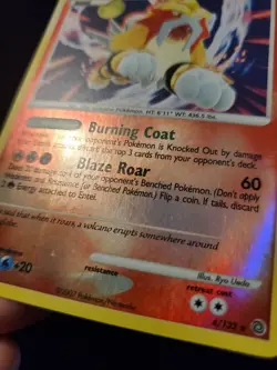 Pokemon Secret Wonders Entei Reverse Holographic Card, Ungraded, Lightly Used - Image 5