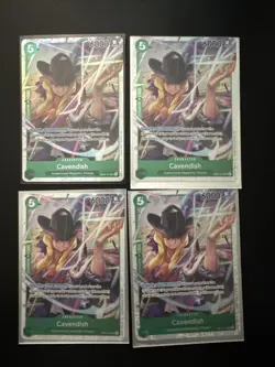 4x Cavendish EB01-012 SR The Best Vol. 2 – One Piece English 4 Card Playset - Image 1