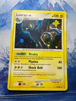 Luxray 8/146 Holo Rare 2008 DP Legends Awakened Pokemon Card MP - Image 1