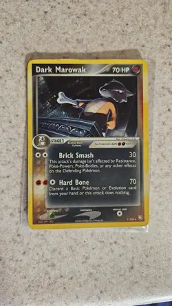 Pokemon TCG Dark Marowak Card 7/109, Holo Rare - Image 1