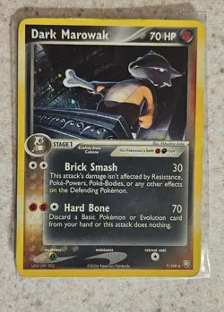 Pokemon TCG Dark Marowak Card 7/109, Holo Rare - Image 2