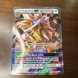 NEAR MINT Solgaleo GX Holo 89/149, 2016 Sun and Moon, Pokemon TCG Card - Image 1