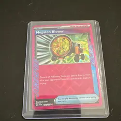Pokemon Megaton Blower Ace SPEC Rare Trainer-Item Surging Sparks 182/191 EN Card - Image 1