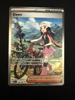 Pokemon Dawn Trainer-Supporter Full Art Holo 129/094 Phantasmal Flames SIR Card - Image 1