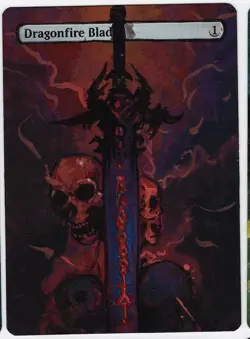 Dragonfire Blade Art Mtg Hand Painted Card Commander - Image 1