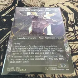MTG Sephiroth, Fabled SOLDIER (Borderless) (Surge Foil) Final Fantasy Foil - Image 2