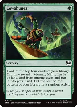 Cowabunga! (Foil) 113 MTG NM - Teenage Mutant Ninja Turtles - Image 1