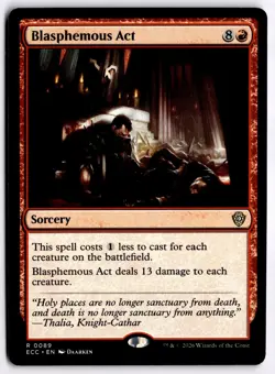 Blasphemous Act NM ECC Commander: Lorwyn Eclipsed MTG - Image 1