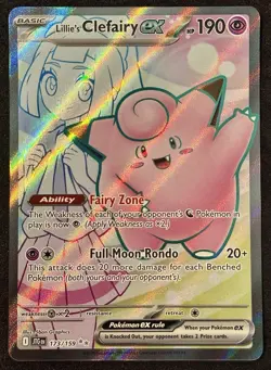 Lillie’s Clefairy EX 173/159 -Ultra Rare -Pokemon Journey Together-NM Pack Fresh - Image 1