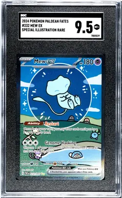 2024 Pokemon Paldean Fates Mew EX #232 Special Illustration Rare SGC 9.5 - Image 1