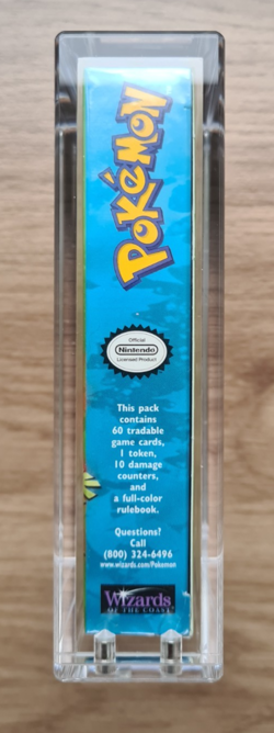 1999 Pokemon Base Set Theme Deck – Overgrowth (Factory Sealed, w/ Acrylic Case) - Image 3