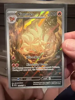 Pokemon Ninetales Illustration Rare Full Art Holo 199/197 SV03 Obsidian Flames🔥 - Image 1