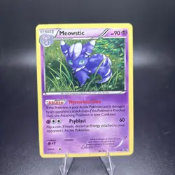 Meowstic XY48 Holo XY Promos Pokemon Card Modern Psychic -c - Image 1