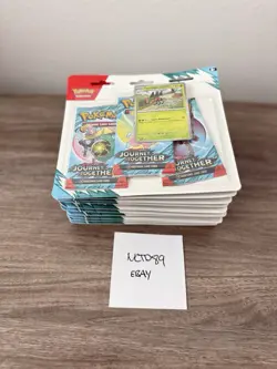 10x LOT NEW Pokemon TCG Journey Together 3-Pack Blister ✅SHIPS IN 1 DAY✅ - Image 2