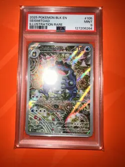 2025 Pokemon SV Black Bolt BLK EN Seismitoad 105/086 PSA 9 - Image 1