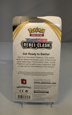 Pokemon Sword & Shield Rebel Clash Blister Pack Gengar Sealed - Image 2