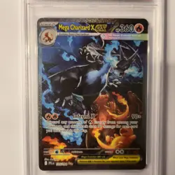 Pokemon Mega Charizard X ex Phantasmal Flames Holo SIR PSA 9 mint - Image 3