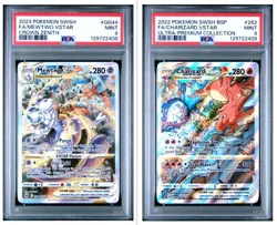 Mewtwo Gg44 Charizard SWSH262 VStar Pokemon Crown Zenith PSA 9 Sequential Set - Image 1
