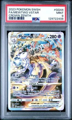 Mewtwo Gg44 Charizard SWSH262 VStar Pokemon Crown Zenith PSA 9 Sequential Set - Image 2