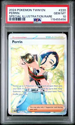 Pokemon Perrin Twilight Masquerade Special Illustration Rare #220 PSA 10 - Image 1