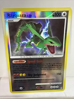 Pokemon TCG Rayquaza 14/146 Reverse Holo Legends Awakened MP - Image 1