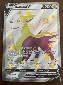 Pokemon TCG Boltund V SWSH Black Star Promos SWSH085 Holo Promo M/NM - Image 1
