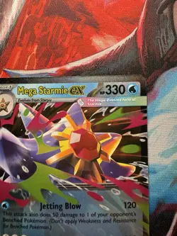 Mega Starmie EX 021/088: Jetting Blow Nebula Beam Holo 330 HP Pokemon TCG - Image 2