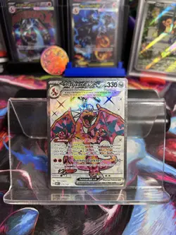 Charizard Ex 215/197 Sv03: Obsidian Flames Pokemon TCG ULTRA RARE - Image 1