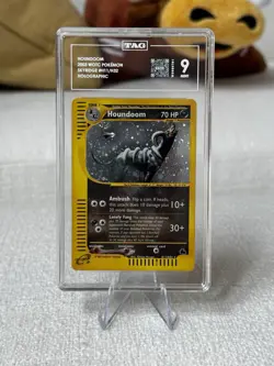 Pokemon Houndoom H11/H32 Holo Skyridge Ereader Tail Swirl 🌀 TAG 9 MINT PSA WOTC - Image 1