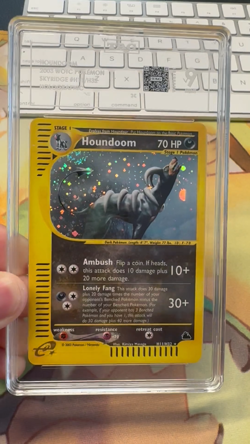 Pokemon Houndoom H11/H32 Holo Skyridge Ereader Tail Swirl 🌀 TAG 9 MINT PSA WOTC - Image 2