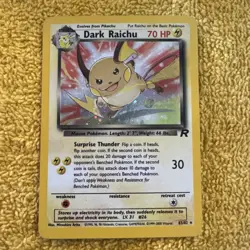Pokemon TCG Dark Raichu 7/110 Legendary Set Holo LP Rare - Image 1