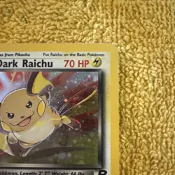 Pokemon TCG Dark Raichu 7/110 Legendary Set Holo LP Rare - Image 3
