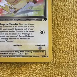 Pokemon TCG Dark Raichu 7/110 Legendary Set Holo LP Rare - Image 4