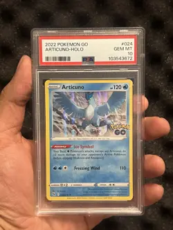 Pokemon Articuno Pokemon GO Holo Rare 024/078 PSA 10 English 2022 - Image 1