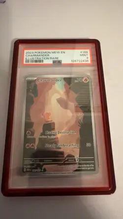 PSA 9 MINT - Charmander 168/165 Pokemon Scarlet & Violet 151 Illustration Rare - Image 4