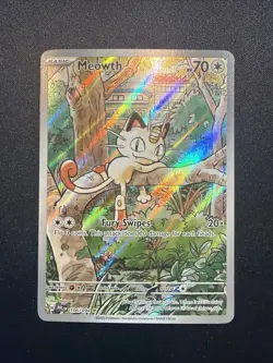 Meowth 106/094 - Pokemon TCG - Phantasmal Flames Illustration Rare Holo - NM - Image 1