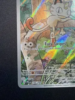 Meowth 106/094 - Pokemon TCG - Phantasmal Flames Illustration Rare Holo - NM - Image 5