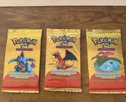 3x - 2002 Pokemon Expedition Base Set Booster Packs - Collector Exclusive - Image 1