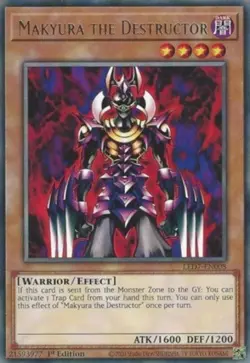 Makyura the Destructor - LED7-EN008 - Rare - 1st Edition - Lightly Played - Image 1
