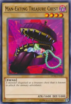 Man-Eating Treasure Chest - DEM2-EN005 - Common - Unlimited - Moderately Played - Image 1