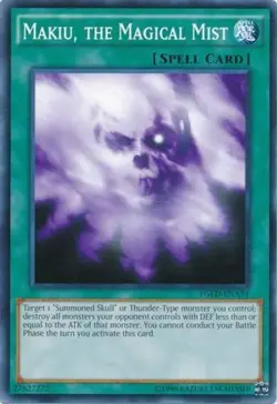Makiu, the Magical Mist - YGLD-ENA34 - Common - Unlimited Edition - Damaged - Image 1